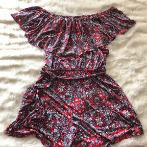 Patterned romper